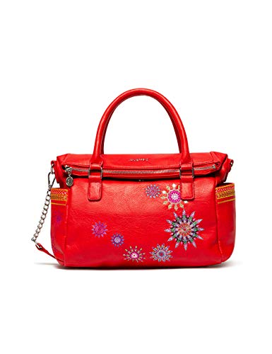 Desigual Bols_Ada Loverty - Bolso de mano para mujer, color rojo