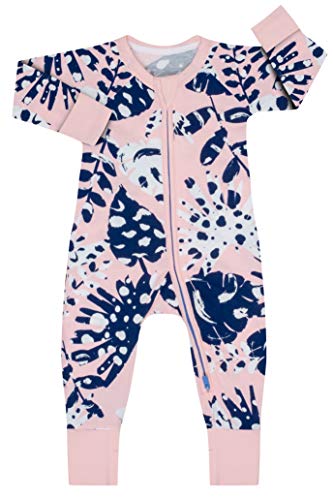 Dim 0A0I Pijama Largo para bebés y niños pequeños, Tropical Rose, 3M