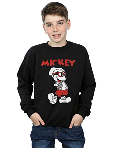 Disney niños Mickey Mouse Hipster Camisa De Entrenamiento 7-8 Years Negro