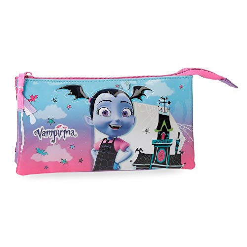 Disney Vampirina Estuche Triple Morado 22x12x5 cms Poliéster