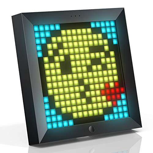 Divoom Pixoo Digital Pixel Art Frame con pantalla LED de 8.6in, control interactivo de la aplicación del teléfono móvil, creación personalizada de Pixel Art