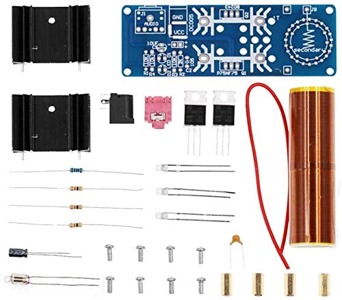 DIY Mini Music Tesla Kit de Bobina DC 15-24V 15W Altavoz de Plasma Transmisión inalámbrica Juguetes educativos para Adultos y niños