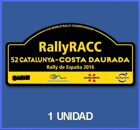 Ecoshirt JJ-H2X6-BUA9 Pegatinas Rallye Cataluña 2016 España DP2002 Stickers Aufkleber Vinilos Adesivi Decals