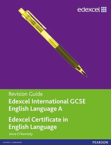 Edexcel International GCSE/Certificate English A Revision Guide print and online edition