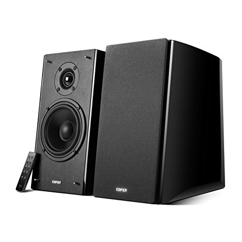 Edifier R2000DB Bluetooth-Regallautsprecher - Nahfeld-Studiomonitore - Optischer Eingang - 120 Watt RMS - Schwarz