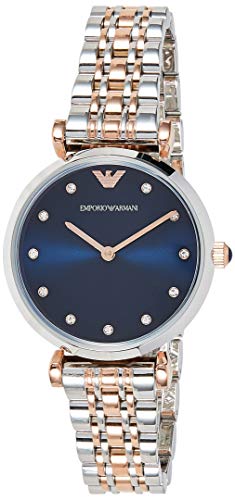 Emporio Armani Reloj Analogico para Mujer de Cuarzo con Correa en Acero Inoxidable AR11092