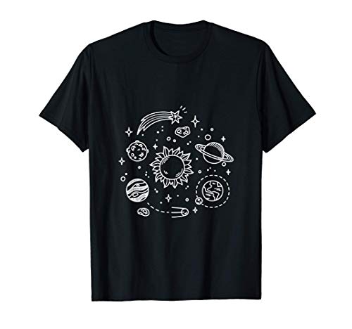 estético planeta sistema solar espacial lindo pastel Camiseta