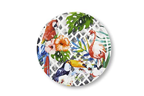 Excelsa Tropical juego de 2 platos Pizza, Porcelana