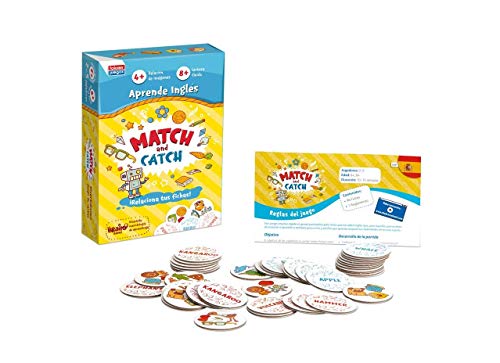 Falomir- Match and Catch Juego de Mesa Educativo, Multicolor (30016)