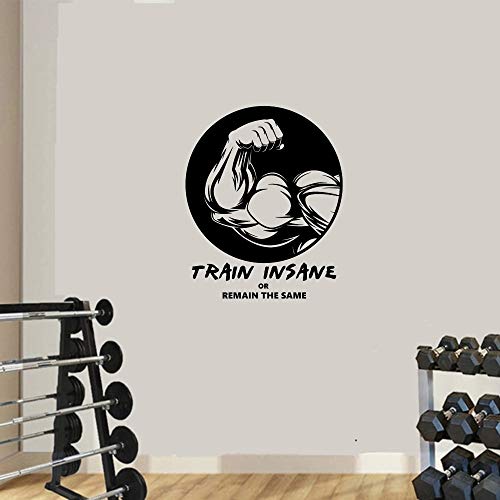 Fitness Hall pegatinas de pared adhesivo flexible arte vinilo arte japonés Anime artes marciales Guerrero