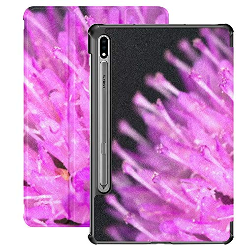 Funda Galaxy Tablet S7 Plus de 12,4 Pulgadas 2020 con Soporte para bolígrafo S, Campo Scabious Flower Head Species Genus Funda Protectora con Soporte Delgado para Samsung