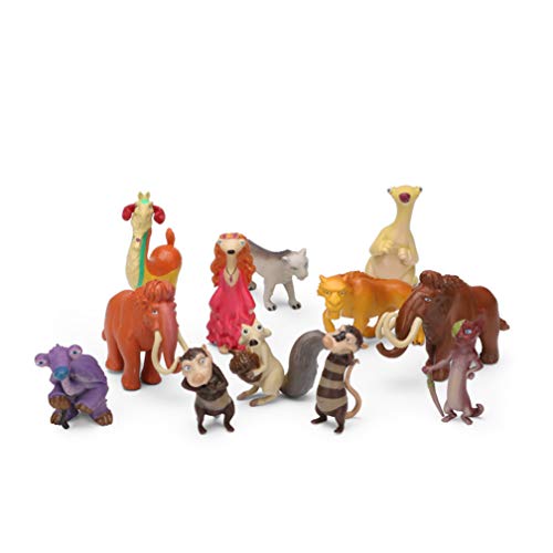 Generies 12pcs Ice Age SID Manny Allie Diego Figura Juguete Modelo