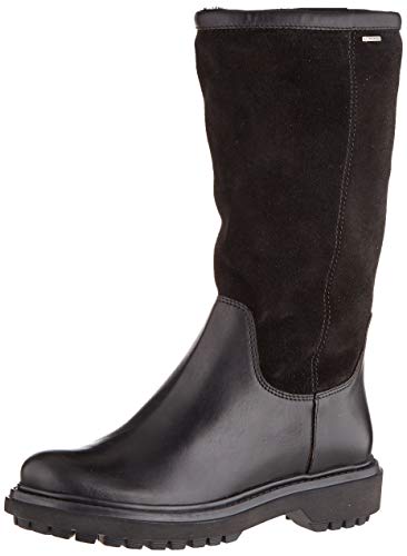 Geox D ASHEELY NP ABX D, Botas Altas Mujer, Negro (Black C9999), 37 EU