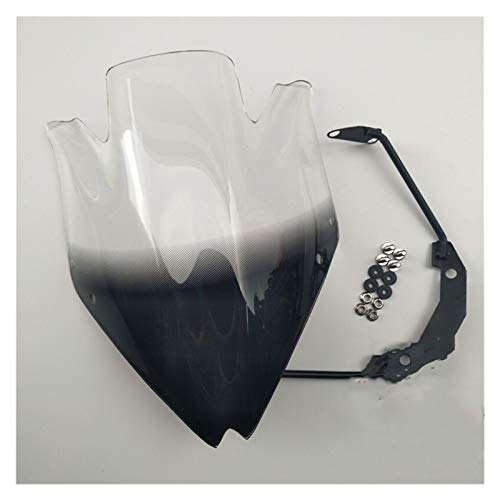 GIAOGIAO Motorbike Windshield Windscreen w/Soporte Smoke Clear Fit for Kawasaki Z750 Z750R Z 750-2008-2009-2010-2011-2012 (Color : Clear)