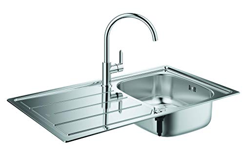 Grohe 31562SD0 Bau Bundle, Pack Fregadero+Grifo Cocina