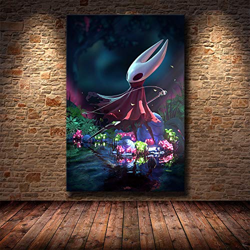 H/F Póster De Lienzo HD De Videojuego Hollow Knight DIY Estilo Nórdico Moderno Decoración De Sala De Estar Familiar Mural Sin Marco 40X50Cm 4794