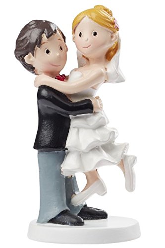 Hobbyfun Figura decorativa de pareja de novios para tarta de novios, 10 cm