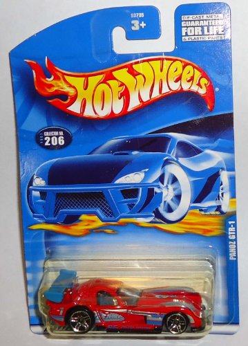 Hot Wheels #2001-206 Panoz GTR-1 Collectible Collector Car Mattel 1:64 Scale by