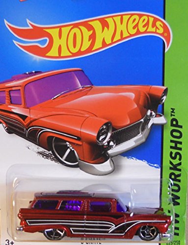 Hot Wheels, 2015 HW Workshop, 8 Crate Hearse [Deep Red] Die-Cast Vehicle #225/250 by Hot Wheels