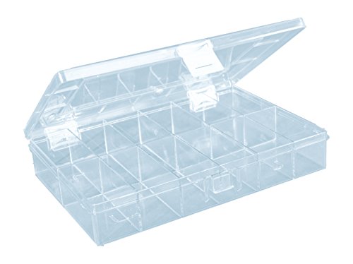 Hünersdorff Caja de surtido PS COMPACT, 12 compartimentos 170x250x46 mm, transparente