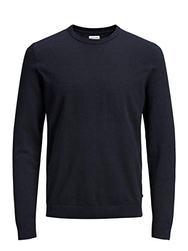 Jack & Jones Jjebasic Knit Crew Neck Noos suéter, Azul (Navy Blazer), X-Large para Hombre