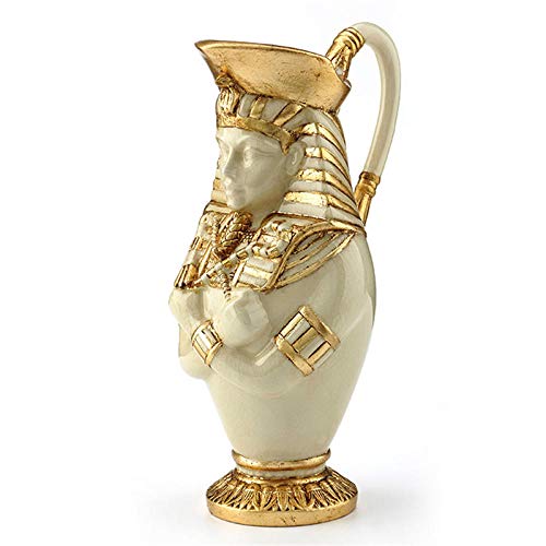 Jarrón de faraón de Estilo Egipcio Jarrón de cerámica Decorativa Día de la Madre Decoración de la habitación del hogar Adornos