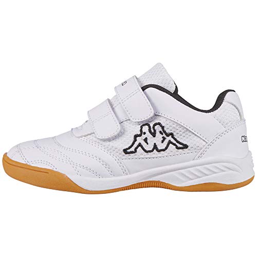 Kappa Kickoff, Zapatillas de Deporte Interior Unisex niños, Blanco (White/Black 1011), 31 EU