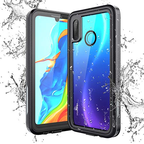 KOTPARX Funda Impermeable para Huawei P30 Lite, Carcasa IP68 Certificado Protección de 360 Grados con Protector de Pantalla Anti-Choque Anti-Arañazos Sumergible Resistente Al Agua Carcasa