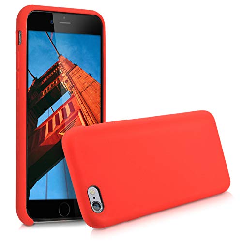 kwmobile Funda Compatible con Apple iPhone 6 / 6S - Carcasa de TPU para móvil - Cover Trasero en Rojo