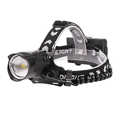 Lámpara de Cabeza 8000 Lumen XHP90 LED Faro de Cabeza USB Pesca Recargable Camping High Power Zoomable Faro Antorchas 3 Moldes Adjudique headlamp (Body Color : Black)