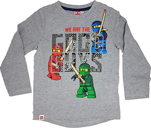 LEGO Ninjago - Sudadera de manga larga para niño gris 128