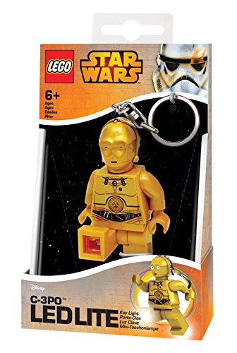 LEGO STAR WARS - Llavero Ledlite con diseño de C3PO, Color Amarillo (812673L)