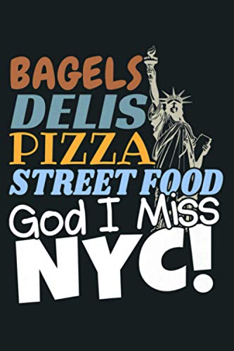 Love New York City Life Bagels Delis Pizza Street Food Premium: Notebook Planner - 6x9 inch Daily Planner Journal, To Do List Notebook, Daily Organizer, 114 Pages