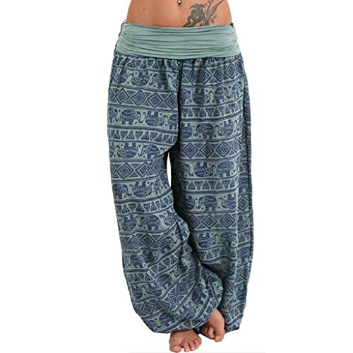 Luckycat Pantalones De Harén India Danza Pantalones De Yoga Pantalones Hippie Boho Mujeres Desgaste Playa Fiesta Mono Pantalones de Yoga Sueltos Mujer Harem Boho