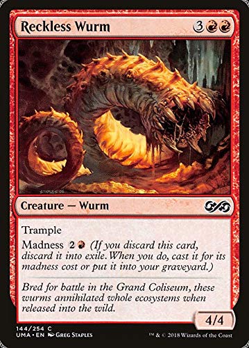 Magic: the Gathering MTG - Reckless Wurm - Ultimate Masters UMA 144/254 English