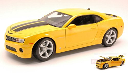 Maisto MI31173 Chevrolet Camaro SS RS 2010 Yellow/Black 1:18 MODELLINO Die Cast Compatible con