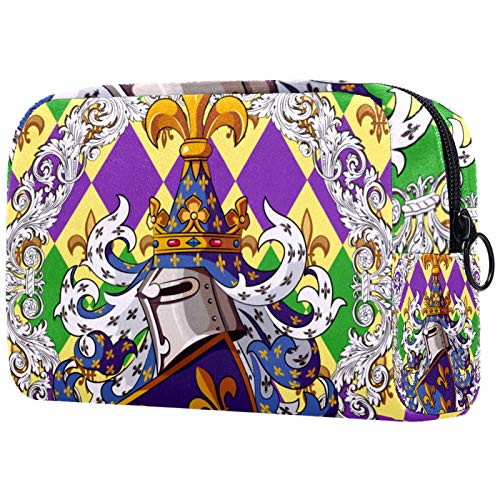 Maquillaje Cosmetic Bag Monedero para Mujer, Moderno y Espacioso Monedero Art Knight Guardian