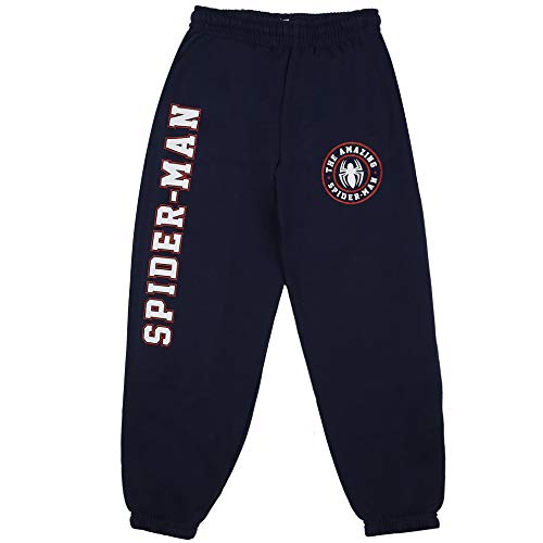 Marvel Amazing Spiderman Jog Pants Pantalones Deportivos, Navy Blue, 9-10 Years para Niños