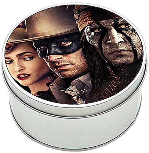 MasTazas El Llanero Solitario The Lone Ranger Armie Hammer Johnny Depp Helena Bonham Carter Caja Redonda Lata Round Metal Tin Box