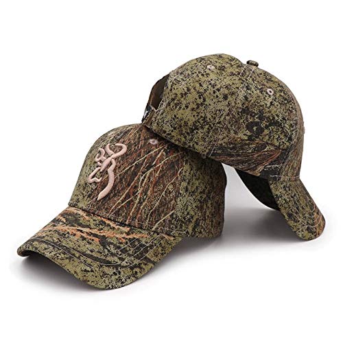 MAWA 2021 Nueva Gorra de béisbol de Camuflaje Gorra de Pesca Hombres Caza al Aire Libre Camuflaje Selva Sombrero Airsoft táctico Sombrero de Senderismo Sombrero - CAMOBLN-MO3, Talla única