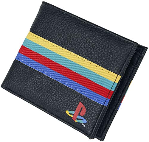 Monedero Playstation Plegable, Negro (16 cm)