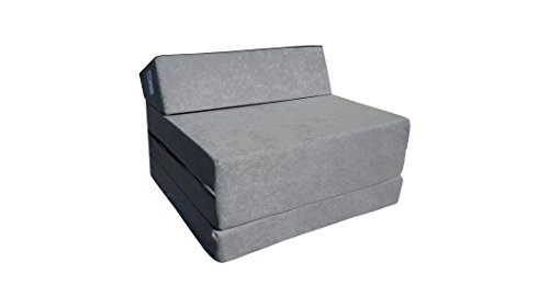 Natalia Spzoo Colchón Plegable Cama de Invitados colchón de Espuma 200x70 cm FM (Gris)