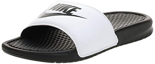 NIKE Benassi JDI, Chanclas Unisex Adulto, Blanco (White/Black Black), 42.5 EU