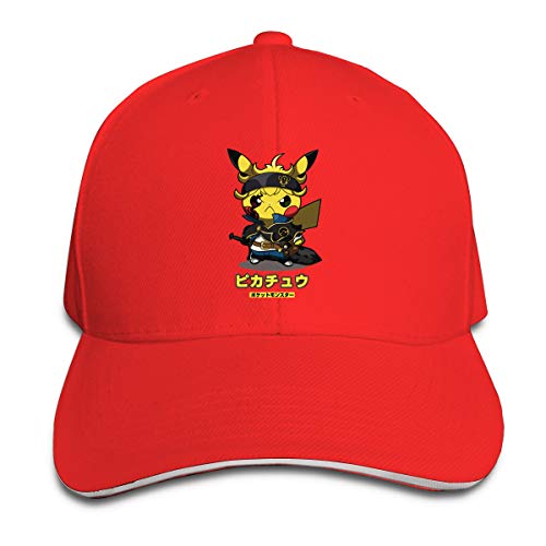 No aplicable Pok-Emon Hat Trucker Driver Cap,Gorras de béisbol ajustables neutrales,Unisex Cowboy Sombreros Rojo rosso Taille unique