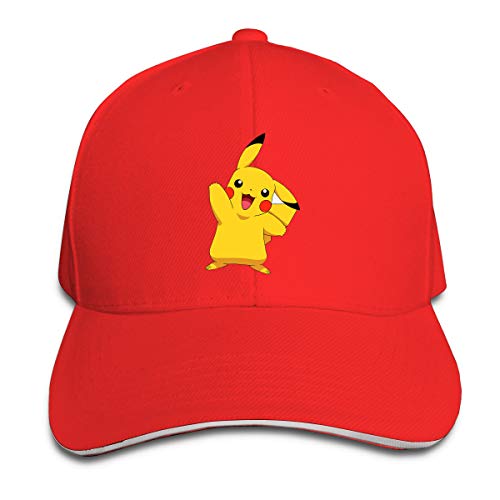 No aplicable Pok-Emon Hat Trucker Driver Cap,Gorras de béisbol ajustables neutrales,Unisex Cowboy Sombreros Rojo rosso Taille unique