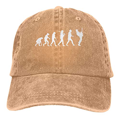 Not Applicable Dad Hat,Sombrero De Deporte,Sombreros Sombrilla Al,Ocio Sombrero,Sombrero De Sol,Guitar Player Evolution Funny Denim Jeanet Gorra De Béisbol Gorra Ajustable De Camionero