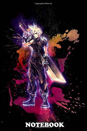 Notebook: Cloud Final Fantasy Renegade , Journal for Writing, College Ruled Size 6" x 9", 110 Pages