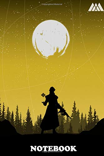 Notebook: Destiny Silhouette Art Warlock , Journal for Writing, College Ruled Size 6" x 9", 110 Pages