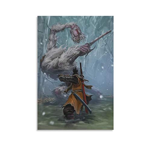 NQSB Sekiro Shadows Die Twice - 3 pósteres decorativos para pared (30 x 45 cm)