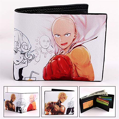 NUANDI Anime Wallet One Punch Man Carteras De Juegos Cosplay School Students Money Bag Titular De La Tarjeta Bifold Monedero para